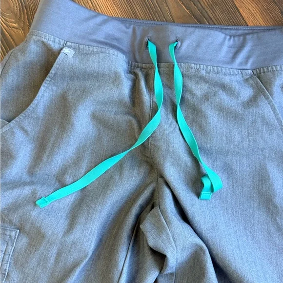 Figs Joggers with Teal Drawstring - Picture 2 of 7